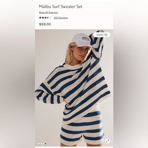 Free People Malibu Surf Sweater Set